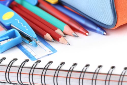 back to school – close-ups of school supplies