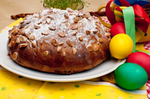 Typical Czech Easter Cake With Almonds