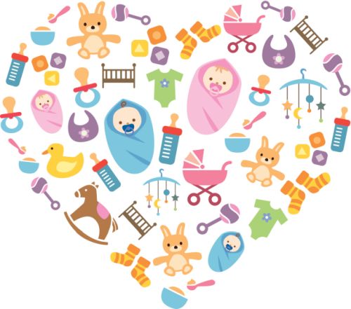 Cute Happy Babies Background